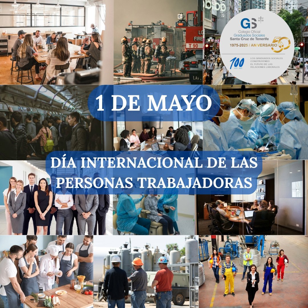 Hoy celebramos el Día Internacional de los Trabajadores, un homenaje a todas las personas que día a día con su esfuerzo hacen del mundo un lugar mejor. ¡Gracias por todo lo que hacéis!

#GraduadoSocial #DíaDelTrabajo #Trabajo #Esfuerzo #Compromiso