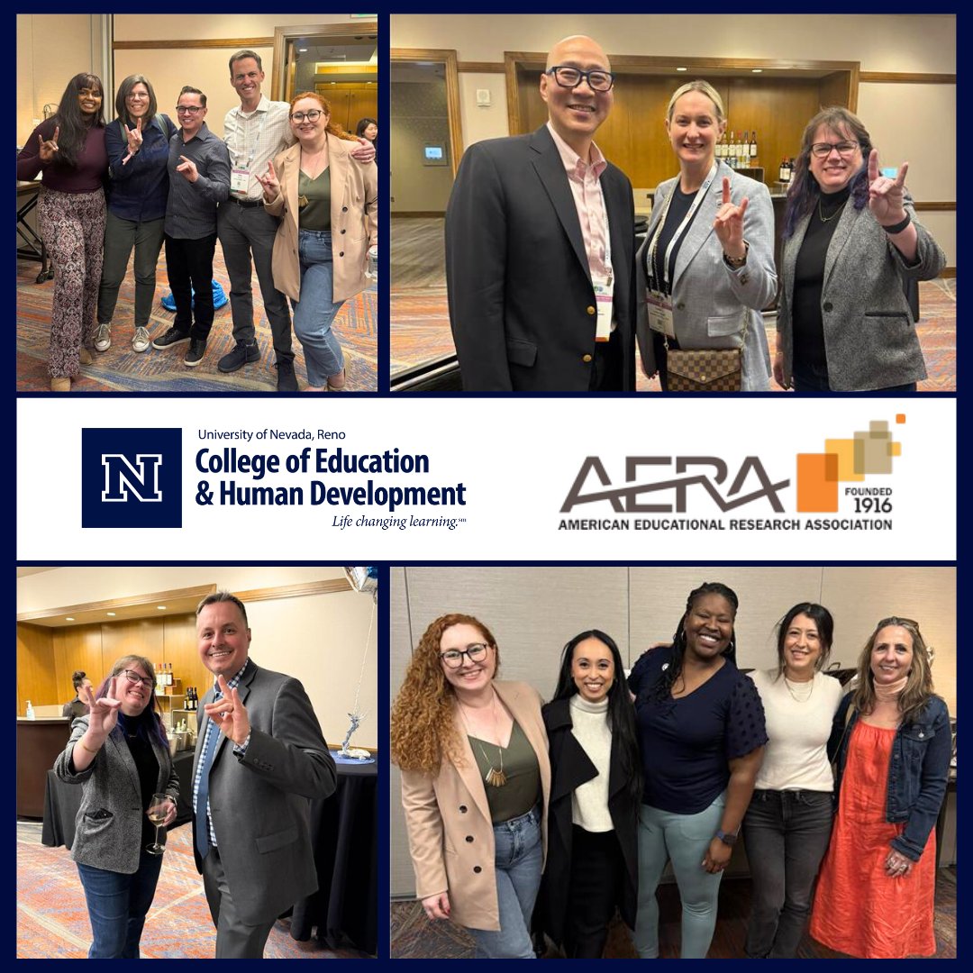 What an amazing night in Denver! Thank you to everyone who joined us for our <a href="/AERA_EdResearch/">AERA</a> reception. We enjoyed connecting, celebrating, and sharing ideas with friends and colleagues. 💙🎉
#UNRCoEHD #AERA2025