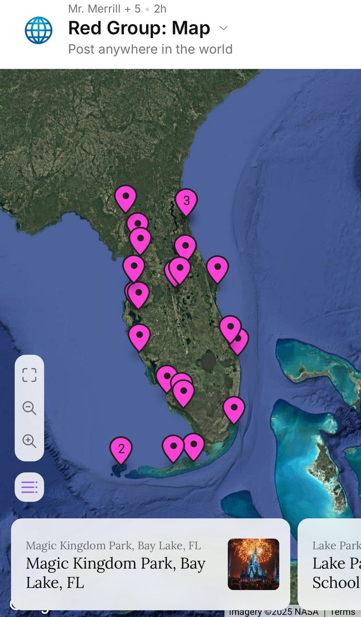 MrMerrillsClass's tweet image. Exploring Florida’s hidden gems with my students using @GetSchoolAI! ☀️😎
They researched springs, parks, and more, then mapped their findings on @padlet! 🔎 🗺️
Check out the interactive map below and watch for what comes next! 👀 ⤵️
padlet.com/merrij3/red-gr…
#interACTIVEclass