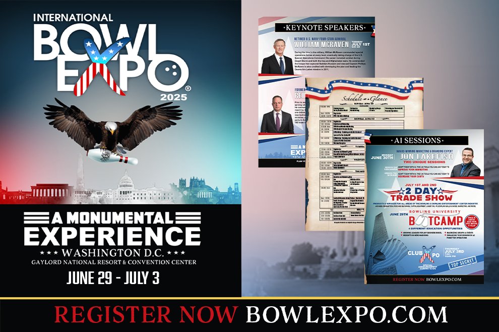 Bowl Expo is the perfect mix of networking, inspiring keynotes, hands-on education, and a massive trade show floor full of the latest and greatest in the industry. Whether you're looking to connect, learn, or just get inspired, there's something for everyone. Register today!