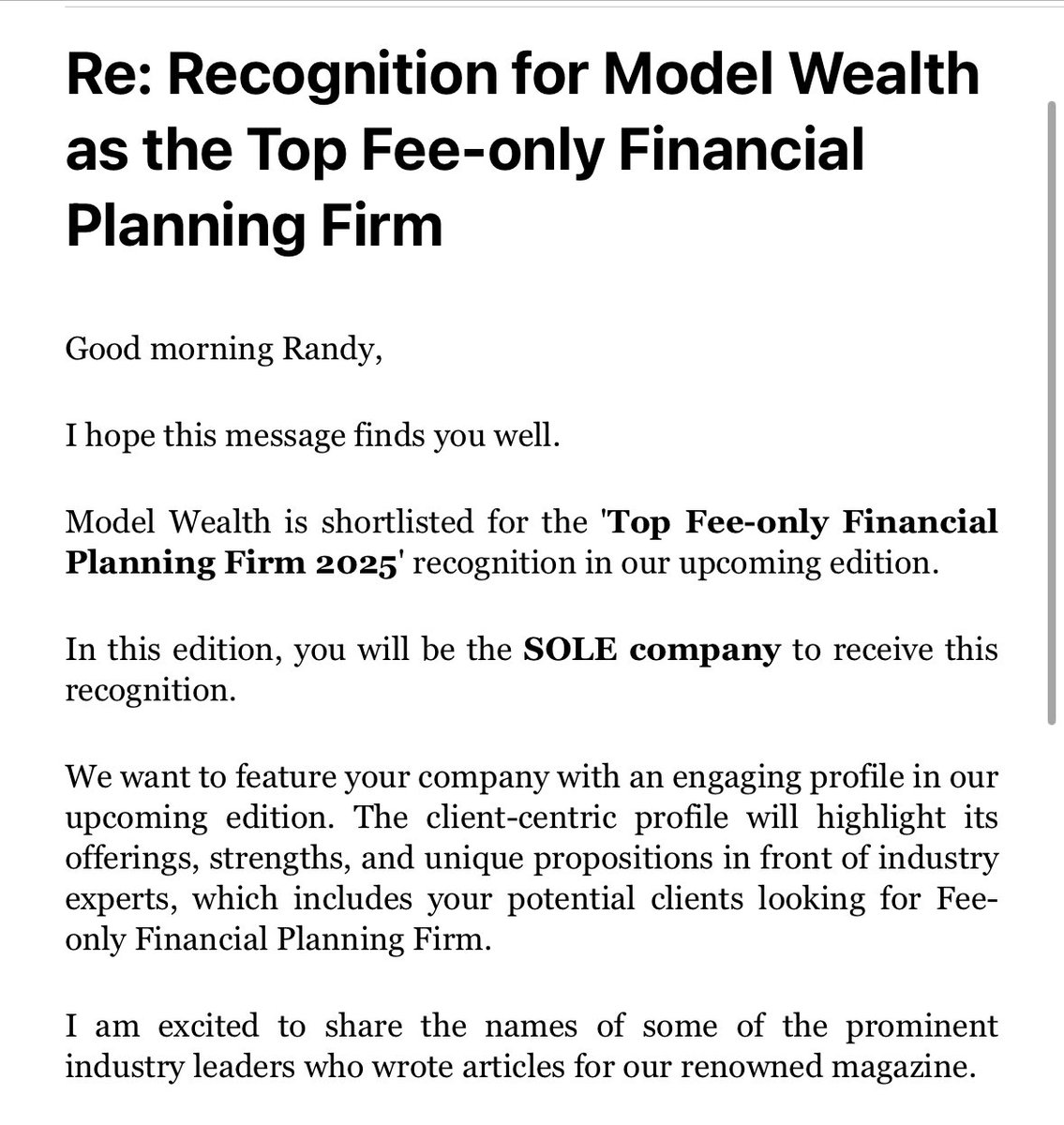 ⚠️ Note to consumers ⚠️ Here’s yet another example of how easy it is to purchase industry recognition… 🤦🏼‍♂️  #maxtailwagger