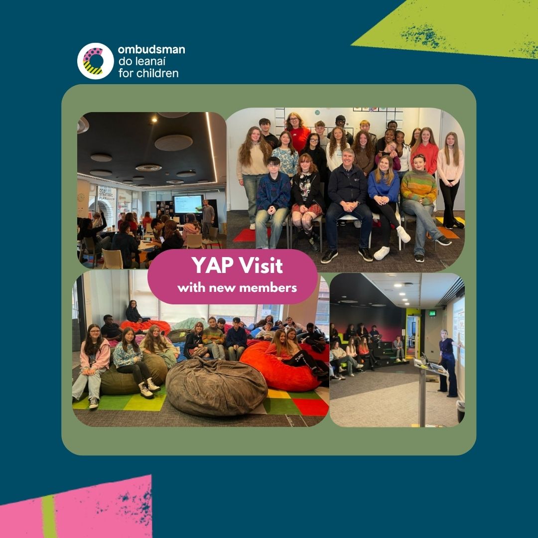 🙌 Our Youth Advisory Panel were back at the OCO today! 

👥 New members met Ombudsman Niall Muldoon and Head of Policy Tricia Keilthy.

🌟Workshops on children’s rights kept the energy high! 

#YouthVoice #ChildrensRights #OCOIreland