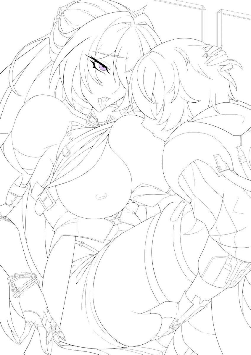 Continuing with the Acheron pic. Line art done and now to render it.