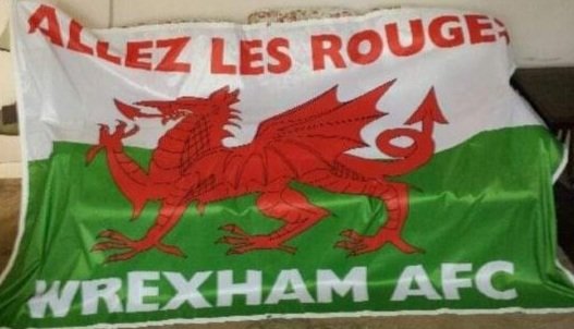 Toby Clark (@toby_etc_) on Twitter photo So nice to be back home in Wrexham.
Neil Dobie was a great mate.
This is the flag Neil made for his new life in France.
I'll be thinking of Neil tomorrow and my Dad too.
ALLEZ LES ROUGE! π¨π΅ π΄σ §σ ’σ ·σ ¬σ ³σ Ώ
<a href="/WrexhamDSA/">Wrexham AFC DSA</a> So nice to be back home in Wrexham.
Neil Dobie was a great mate.
This is the flag Neil made for his new life in France.
I'll be thinking of Neil tomorrow and my Dad too.
ALLEZ LES ROUGE! π¨π΅ π΄σ §σ ’σ ·σ ¬σ ³σ Ώ
<a href="/WrexhamDSA/">Wrexham AFC DSA</a>