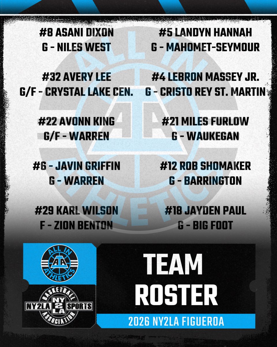 Schedule \u0026 rosters for our 17U NY2LA teams who will be at the Spring  Extravaganza this weekend #ALLINfamily @AIAeliteboys @ny2lasports, image size:960x1200