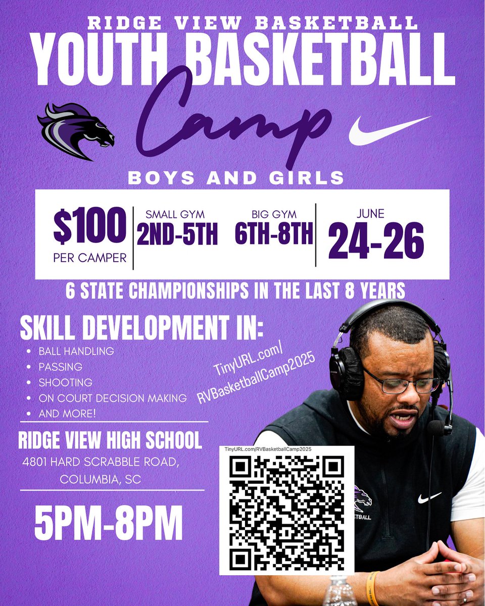 Let’s get better! Back to Work…! Register here: TinyURL.com/RVBasketballCa…