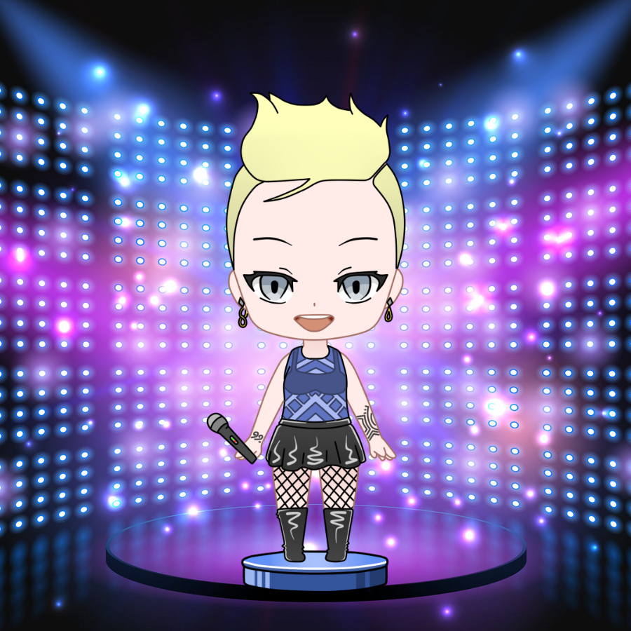 Alright folks, listen up! It’s #HappyFriyay and ArtStyleMimi #196 is about to ROCK YOUR WORLD! 🤘 This chick's got more attitude than a cat in a room full of rocking chairs. Get ready for a show that'll blow your mind!  #RockStarMimi #ConcertTonight 🎉 )👻