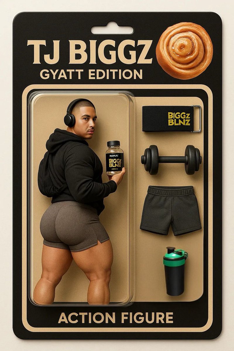 Introducing the TB GYATT Edition Action Figure 😹 This AI trend is something else lol, 

#tjbiggz #ai #ActionFigure #friday #trend #viral