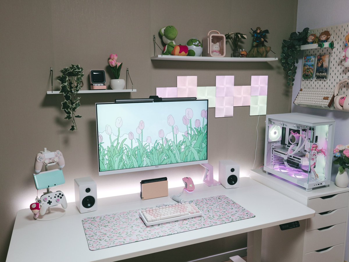 urixnigauri's tweet image. FlexiSpotさんの昇降デスク［E7H］を購入しました！🌷
天板のサイズは160×70で、以前兄が使っていたものを譲ってもらいました🙏🏻
初めて昇降デスクを買ったけど、もう今までのデスクには戻れないかも😭👍🏻
組み立て＆使用した感想はリプに記載していますᝰ✍🏻
#desksetup #FlexiSpot