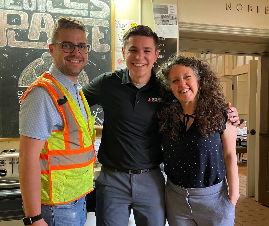 Look who we saw in the halls of Hendricks Chapel! Mark Young '25 was a Hospitality Associate at Hendricks for his entire college career! Mark was hired at O'Connell Electric in Syracuse before he finished his coursework in December. We love it when our grads return for visits!