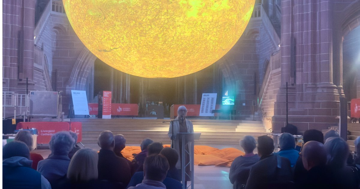 On #EarthDay, the Diocese of Liverpool, Faiths4Change &amp; Liverpool Cathedral hosted an inspiring evening under Helios, celebrating churches on the journey to #NetZero by 2030 🌍

Read more: ow.ly/kFRh50VHC3w