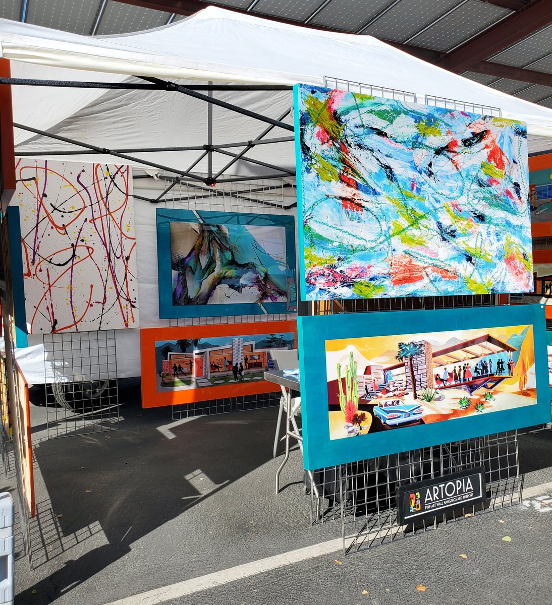 StreetFairatCOD's tweet photo. Ready to paint the town (and your walls) with color? Find unique art at The Street Fair and bring the desert’s vibrant energy right to your space. https://t.co/hSqHoVULMM