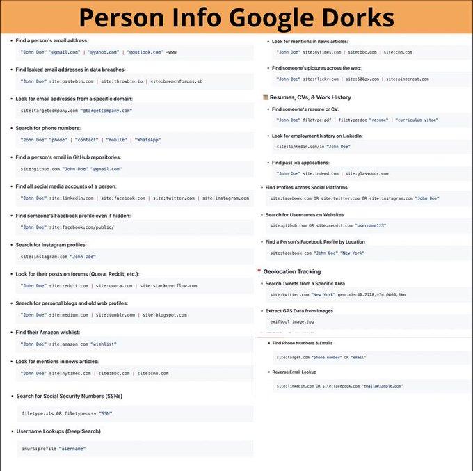 hackinarticles's tweet photo. Person Info Goole Dorks

#infosec #cybersecurity #cybersecuritytips #microsoft #redteam #informationsecurity #CyberSec #ai #offensivesecurity #infosecurity #cyberattacks #security #oscp #cybersecurityawareness #bugbounty #bugbountytips https://t.co/hYC4GPkQir