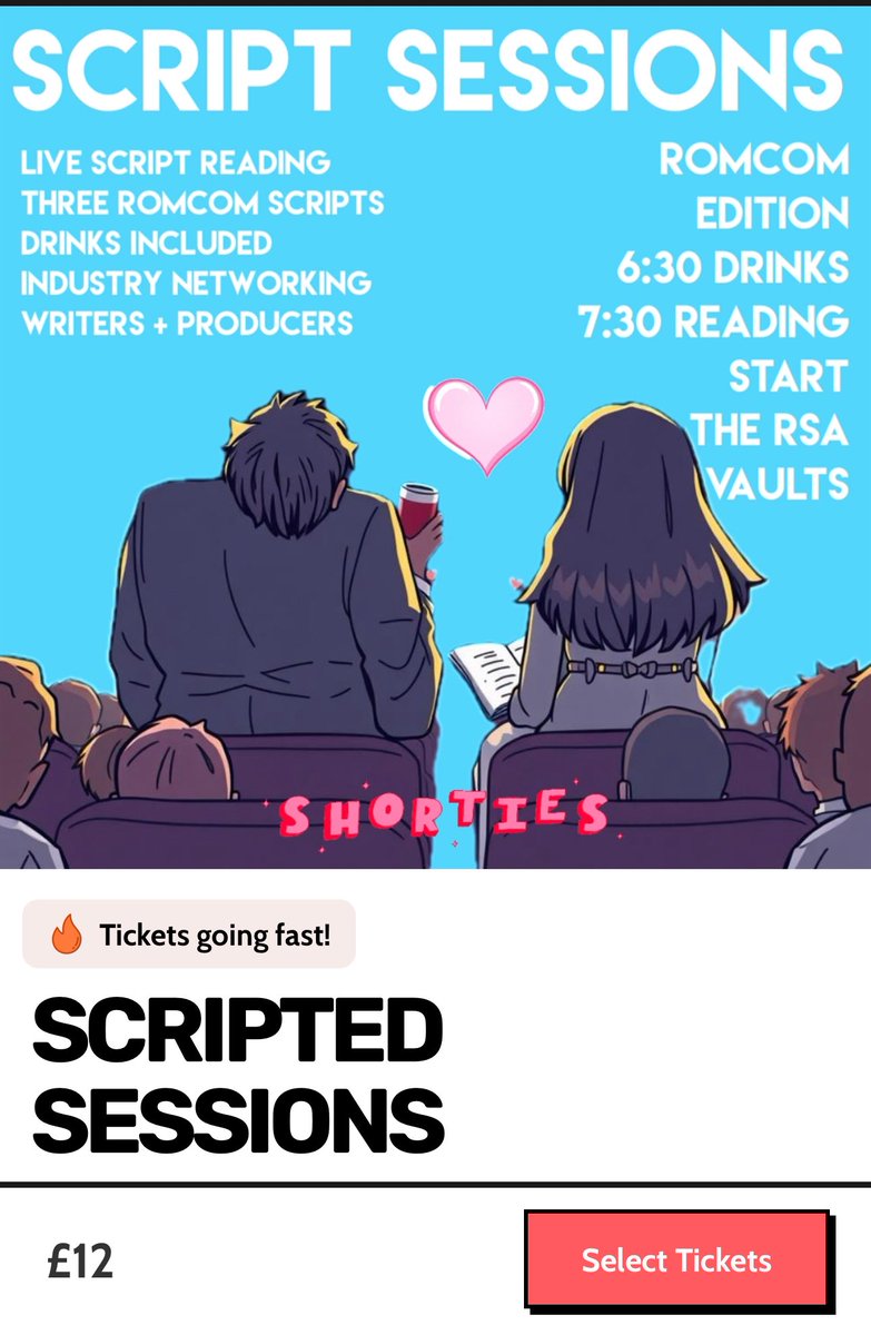 SarahGPage's tweet image. A lil bit of my new romcom feature SINGLES MATCH is getting its first run out into the world a week today. Come along, have a drink and see how she goes… #romcoms #filmmakers #screenwriting

outsavvy.com/event/26503/sc…