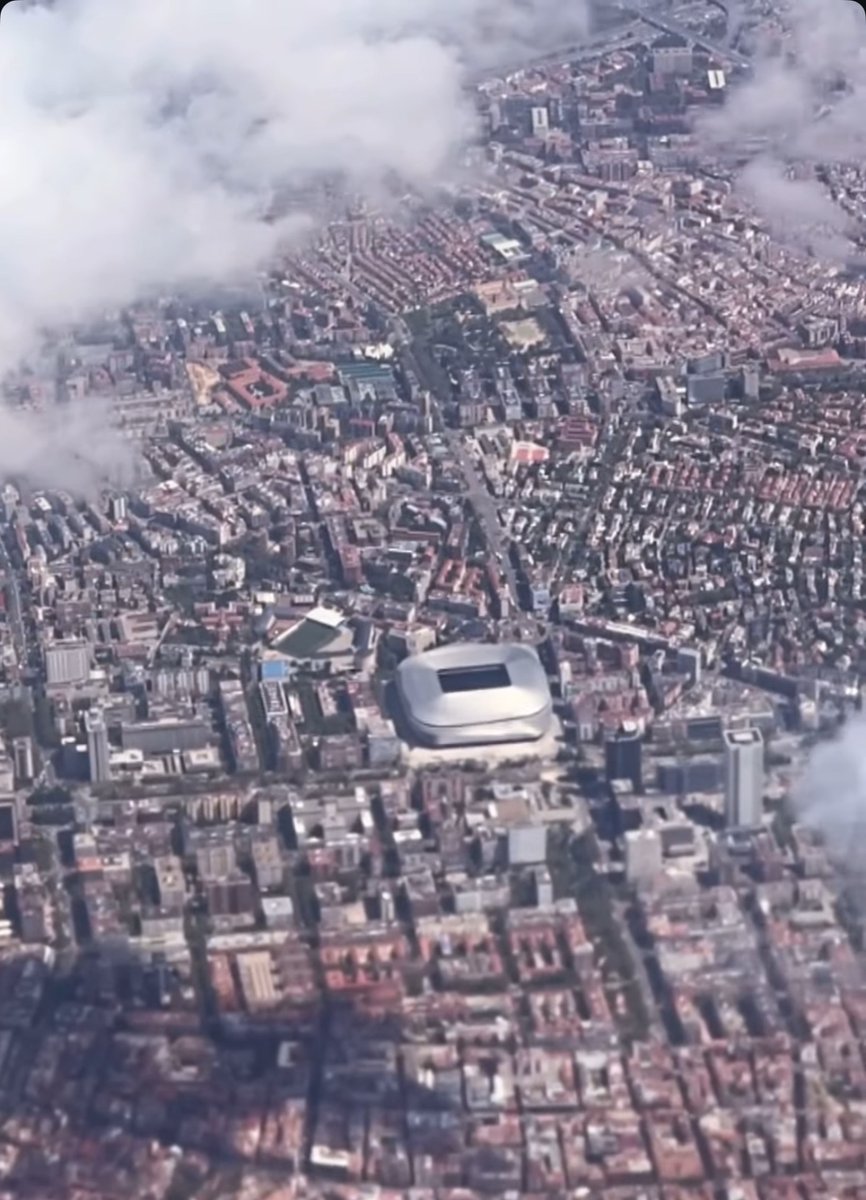 MadridXtra's tweet photo. The Bernabéu. 🏟️✈️ https://t.co/I9VxVvHqVj