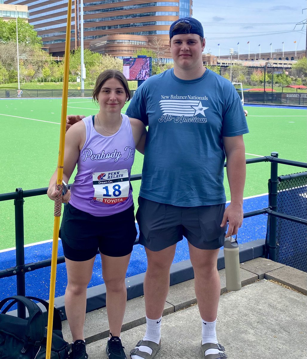 JaySmith (@coach_jaysmith) on Twitter photo I couldn’t be happier for these two wonderful people and athletes! <a href="/AlessandraForg5/">Alessandra Forgione</a> and <a href="/Alexjackson9_/">Alex Jackson</a> did <a href="/PeabodyTC/">Tanners Xc-T&F</a> Proud <a href="/pennrelays/">Penn Relays</a> Both finalists and tops among US competitors in strong, international fields!
1/2 I couldn’t be happier for these two wonderful people and athletes! <a href="/AlessandraForg5/">Alessandra Forgione</a> and <a href="/Alexjackson9_/">Alex Jackson</a> did <a href="/PeabodyTC/">Tanners Xc-T&F</a> Proud <a href="/pennrelays/">Penn Relays</a> Both finalists and tops among US competitors in strong, international fields!
1/2