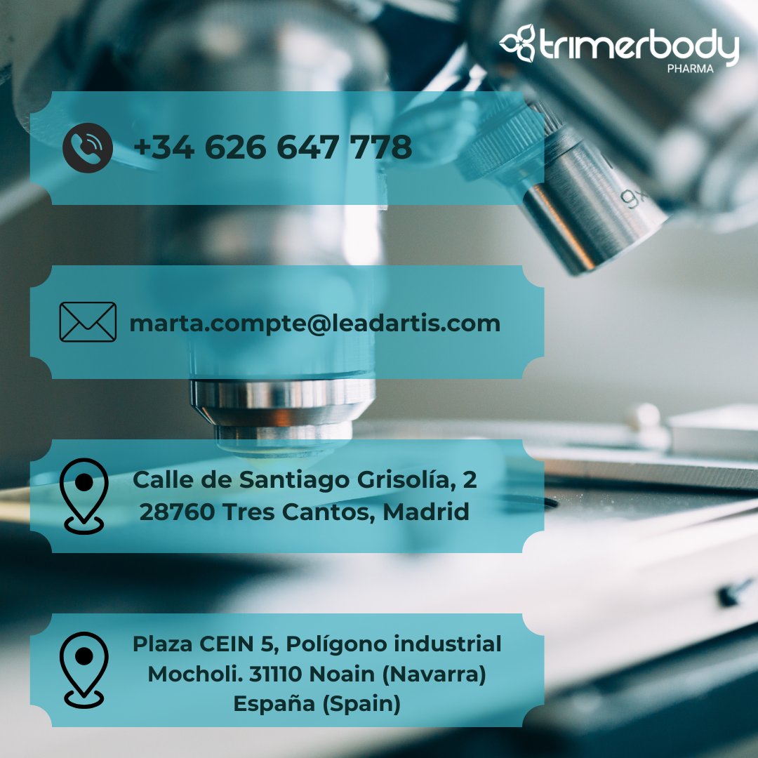 TrimerbodyPh's tweet image. If you like our work and want to cooperate, don’t hesitate to contact us 📲👇
We’ll get back to you
You can contact us through these methods, or through our web site 👇
trimerbodypharma.com/contact-us/