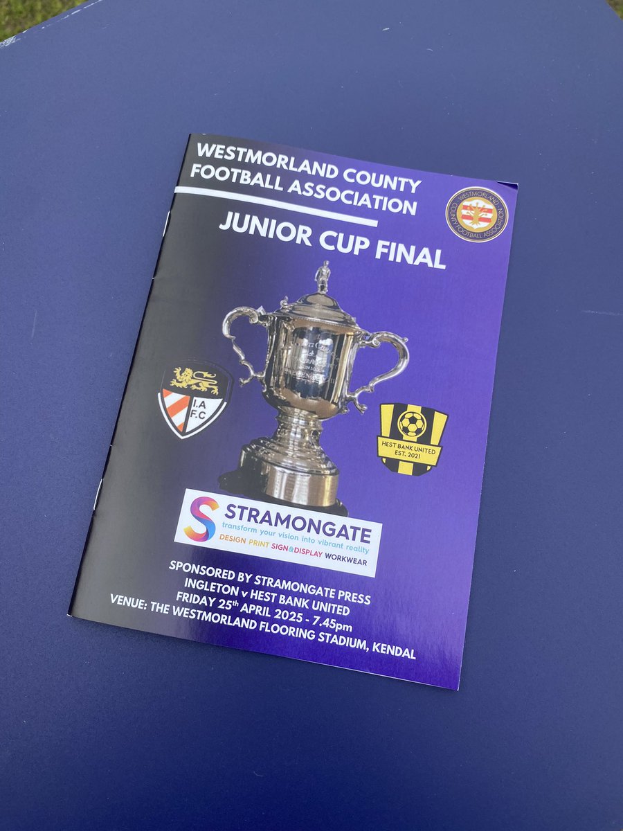 Westmorland FA (@westmorlandfa) on Twitter photo JUNIOR CUP FINAL | Another fine evening at Parkside Road, Kendal. Gates open from 6.30pm for <a href="/ingletonfc/">Ingleton FC</a> v <a href="/bank_hest/">Hest Bank United</a> JUNIOR CUP FINAL | Another fine evening at Parkside Road, Kendal. Gates open from 6.30pm for <a href="/ingletonfc/">Ingleton FC</a> v <a href="/bank_hest/">Hest Bank United</a>