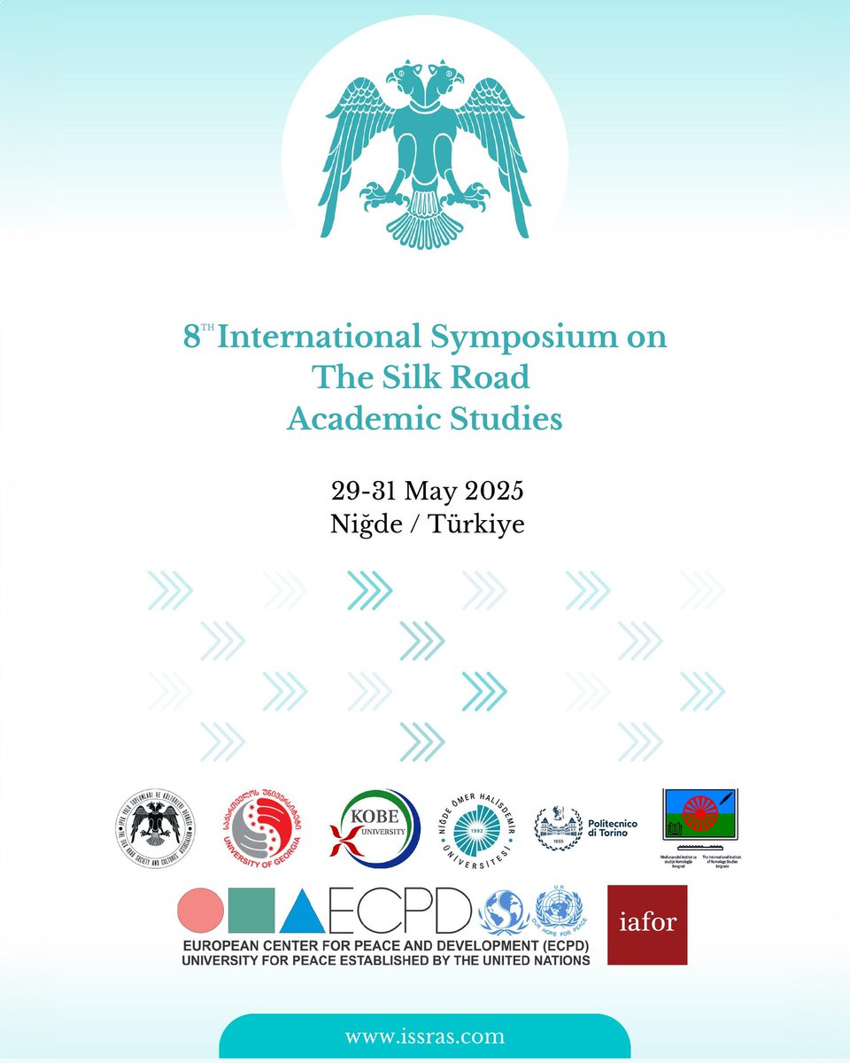8. İpek Yolu Akademik Çalışmalar Sempozyumu, 29-31 Mayıs 2025 tarihinde Üniversitemiz ev sahipliğinde gerçekleşecek. Disiplinler arası sempozyumumuza tüm araştırmacıları ve ilgilileri bekleriz.📚

#NÖHÜ
#Niğde