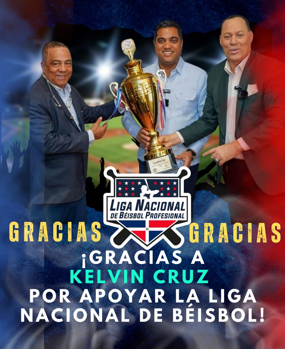 Gracias de corazón al ministro de Deportes, Kelvin Cruz por abrir su oficina al Deporte!!!.

Gracias por tus elogios a la Liga Nacional de Béisbol.
Dios te bendiga Kelvin!!!.

<a href="/kelvincruzrd/">Kelvin Cruz</a>

#JuntosHaremosHistoria