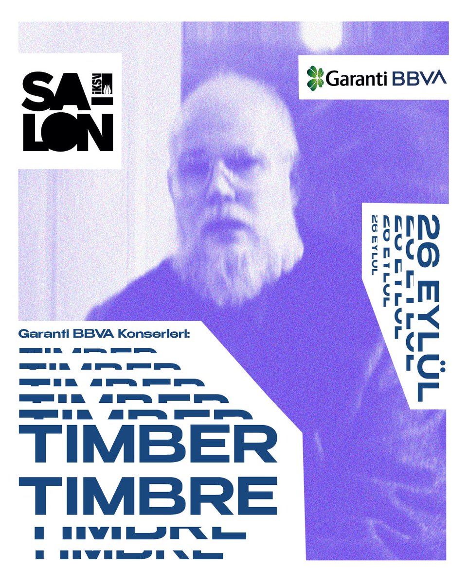 Taylor Kirk’ün blues, rock, caz, pop ve elektroniğe uzanan geniş ses manzaraları yarattığı folk müzik projesi Timber Timbre, kendine has sinematik dünyasının 20. yılını kutlamak için 26 Eylül’de sahnede. 

Biletler için: passo.com.tr/tr/etkinlik/ti…

Kapı açılışı: 21.00
Konser: 22.00