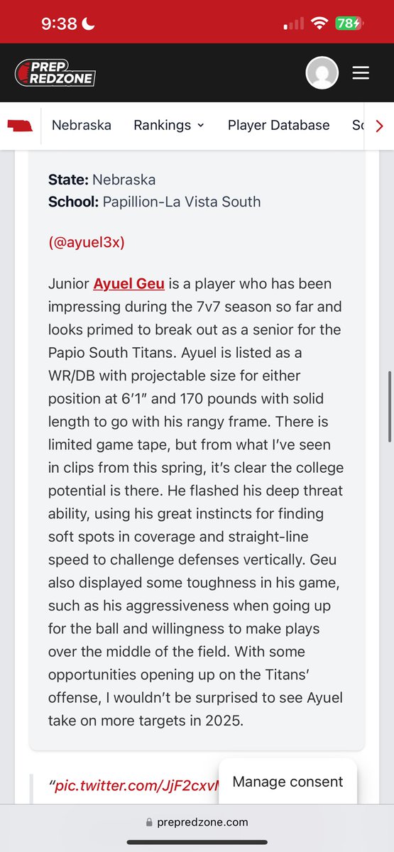 Thank you <a href="/PrepRedzoneNE/">Prep Redzone Nebraska</a> for the write up!
