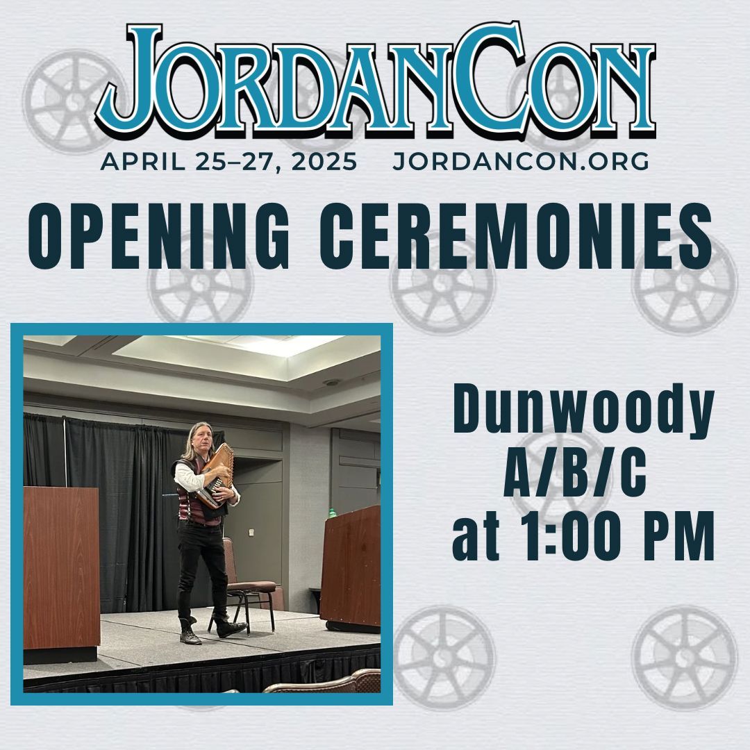 15 minutes. Opening Ceremonies. Be there to help us officially celebrate the start of #JordanCon2025!!!