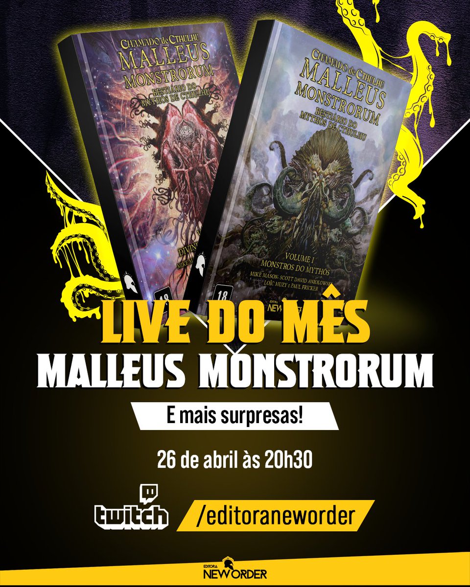 🐙 NESSA LIVE MUITOS SEGREDOS SERÃO REVELADOS! 

Venha nos ver na twitch.tv/editoraneworder às 20h30 do dia 26/04/2025 e se surpreenda com OUTROS SEGREDOS de outros jogos que iremos revelar!