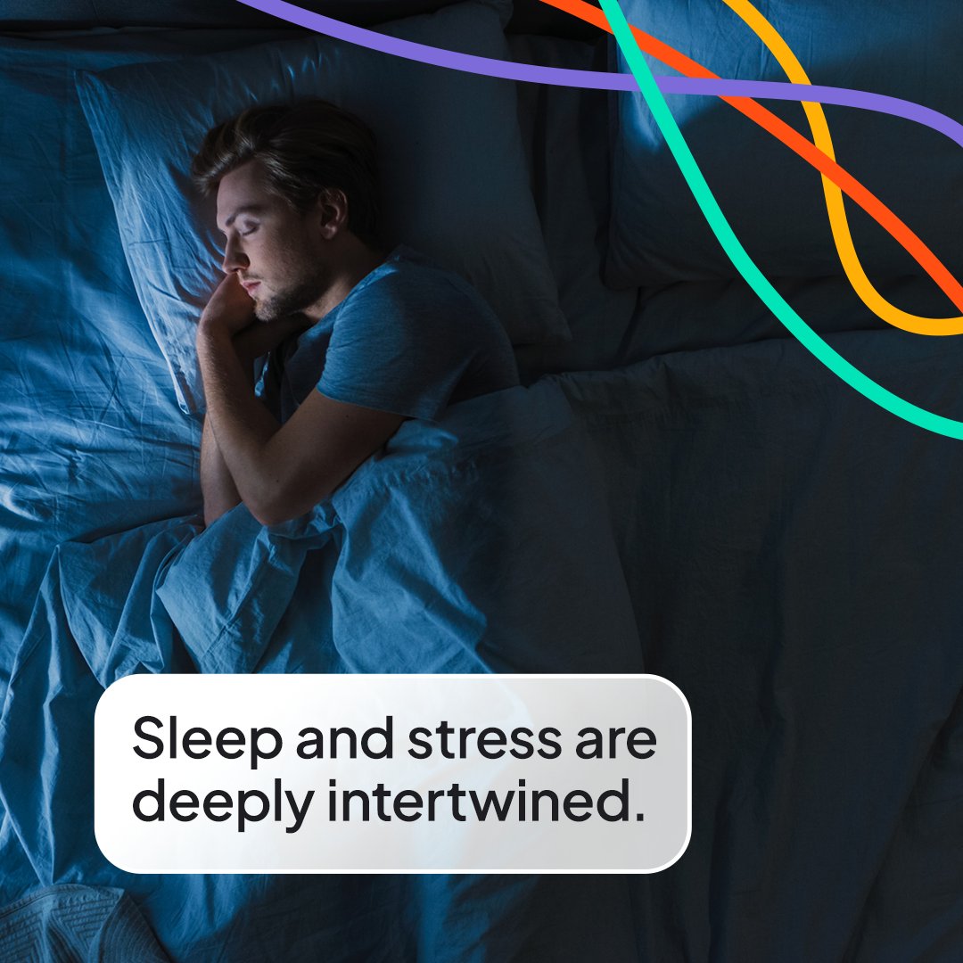 Stress and sleep are deeply intertwined, and can make the other worse. Our personalised sleep management service, powered by Spectrum, can help. Find out more here: simplyhealth.co.uk/businesses/hea…