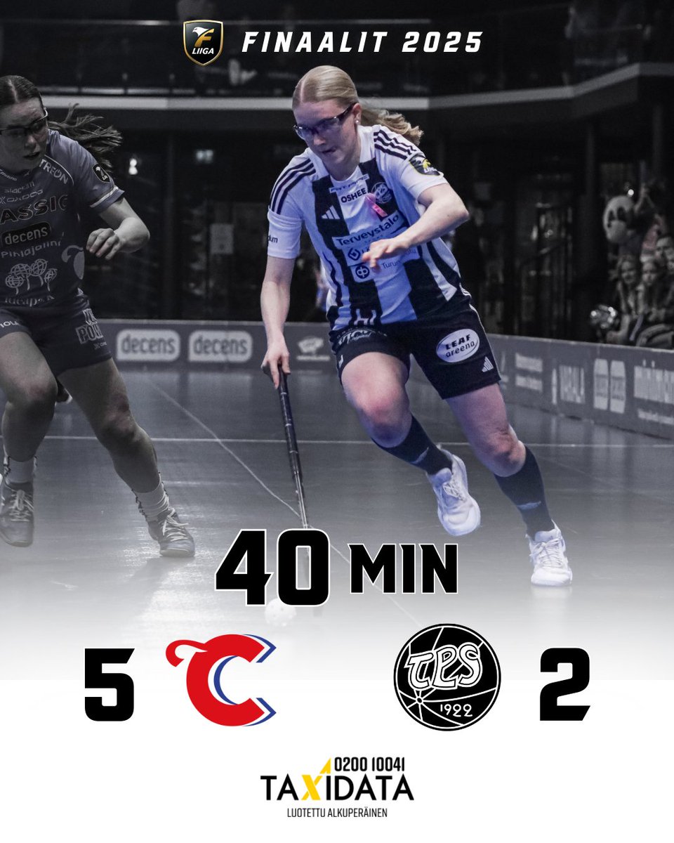 Kaksi erää takana. Pieni tauko ja kohti kolmatta erää! 🍯

#tpssalibandy #salibandy #fliiga #playoffs #finaalit