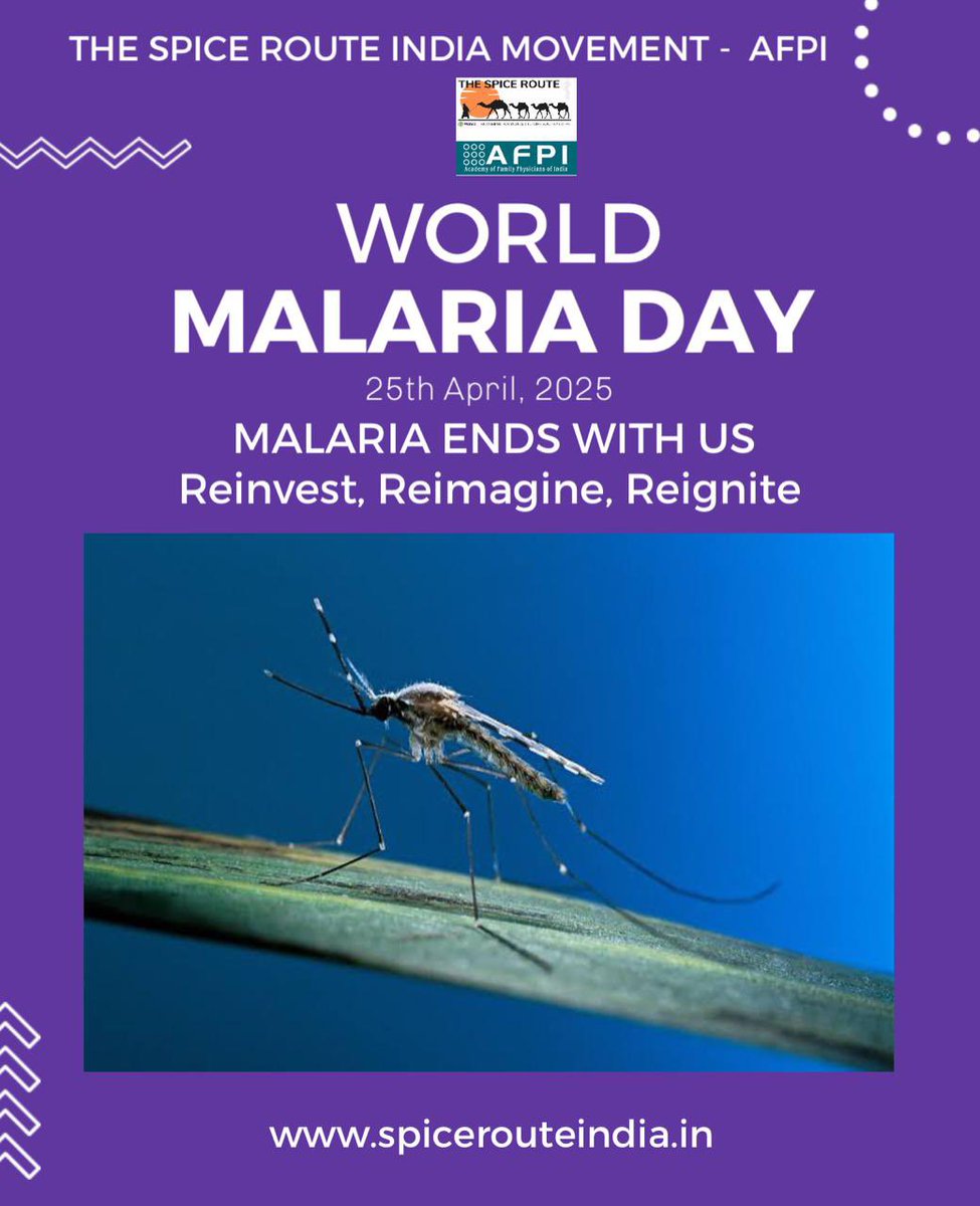 World Malaria Day on the theme ‘Reinvest, Reimagine, Reignite‘ is an occasion to highlight the need for continued commitment for malaria elimination.

We as family physicians pledge to reinforce this theme! 

#worldmalariaday #proudtobeafamilyphysician #spicerouteindiamovement
