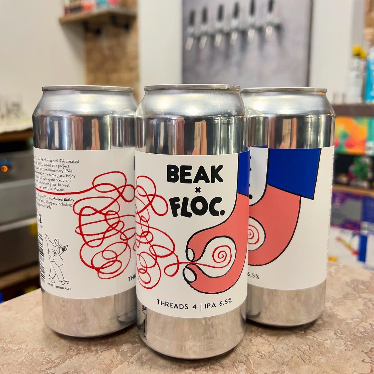 CraftTooting's tweet photo. NEW #Beak x #Floc ‘Threads 4’ Citra & Krush #IPA ~ pillowy soft and JOOSEY! PLUS we have ‘Eda’ #IPA on Tap tasting >> 🤤 (Pic 2) 🍺 #Craft #Tooting #Craftbeer #Bar & #BottleShop open late! #TootingBroadway #beer #beers https://t.co/cpM47PbrsS