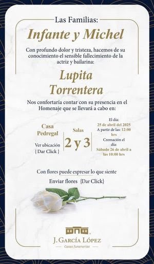 Hoy el arte pierde una estrella ⭐
Lupita Torrentera, ícono del cine y la danza, ha partido a los 93 años.
Gracias por tu legado eterno.
#LupitaTorrentera #Leyenda #QEPD #ULTIMAHORA #actriz
Lee más 📲
adrnetworks.mx/murio-lupita-t…