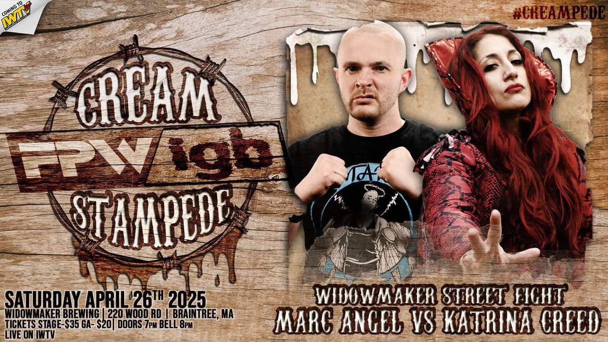 Focus Pro Wrestling (@focusprowrestle) on Twitter photo .<a href="/WidowmakerBrew/">Widowmaker Brewing</a> is the place you want to be this Saturday night!!!
Pro wrestling, craft beer & pizza!
- <a href="/aries_mani/">Mani Ariez</a> v <a href="/kyliealexxa/">Kylie๐ธ๐ผ The PPD๐</a>
- <a href="/kendrakaida/">Kendra Kaida</a> v Diego Alvarez
- <a href="/MarcAngel24/">Marc Angel</a> v <a href="/KatrinaCreed/">๐๐Katrina Creed</a>
- <a href="/notfakeABBS/">ABBS (insert random funny/clever heading)</a> v <a href="/KaiaMcK/">Kaia McKenna</a>
Tix : eventbrite.com/e/focus-pro-wrโฆ .<a href="/WidowmakerBrew/">Widowmaker Brewing</a> is the place you want to be this Saturday night!!!
Pro wrestling, craft beer & pizza!
- <a href="/aries_mani/">Mani Ariez</a> v <a href="/kyliealexxa/">Kylie๐ธ๐ผ The PPD๐</a>
- <a href="/kendrakaida/">Kendra Kaida</a> v Diego Alvarez
- <a href="/MarcAngel24/">Marc Angel</a> v <a href="/KatrinaCreed/">๐๐Katrina Creed</a>
- <a href="/notfakeABBS/">ABBS (insert random funny/clever heading)</a> v <a href="/KaiaMcK/">Kaia McKenna</a>
Tix : eventbrite.com/e/focus-pro-wrโฆ