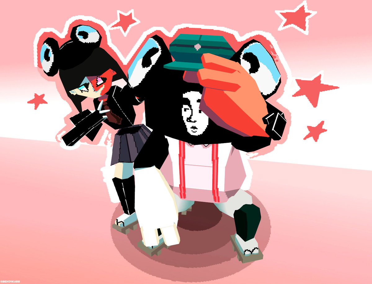 Made in <a href="/blockbench/">Blockbench</a>  

#enadreambbq #ENA #froggydreambbq #lowpoly #3dmodeling #blockbench #pixelart