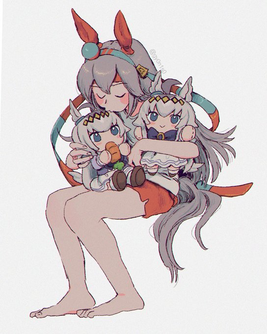 ウマ娘 手描きイラスト オグリキャップ タマモクロス Yahoo