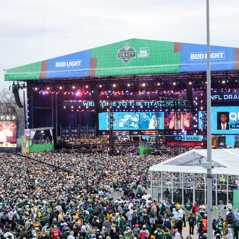 FOS's tweet photo. Green Bay wasn’t expected to break any attendance records for the NFL Draft, but Thursday night’s crowd showed more appetite for the event than anticipated.

About 205,000 attended night one around Lambeau Field—nearly double the population of the city itself.