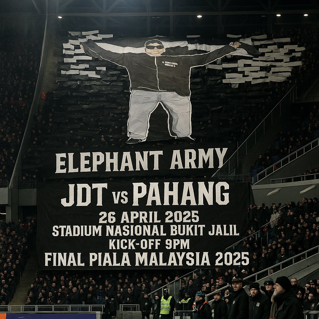 M A T C H D A Y
O N E L A S T D A N C E
O N E L A S T C H A N C E
N O S R I I N P A H A N G
O N L Y P A H A N G

Credit : SK STRUM GRAZ