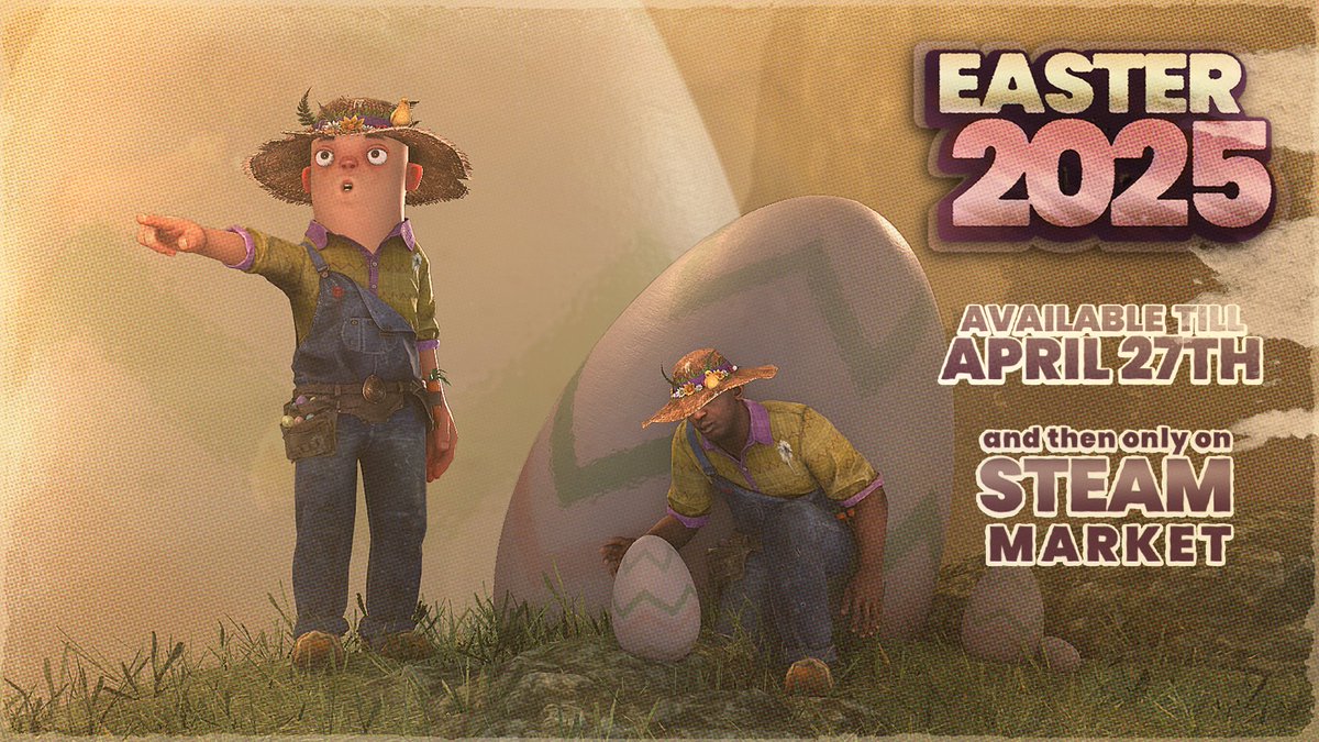 The Easter 2025 skin set ends soon! 🥚🐇
It includes a Bonnet, Dungarees and Egg Slippers, only available in the store until 27th April, after which it will only be available on the Community Marketplace.