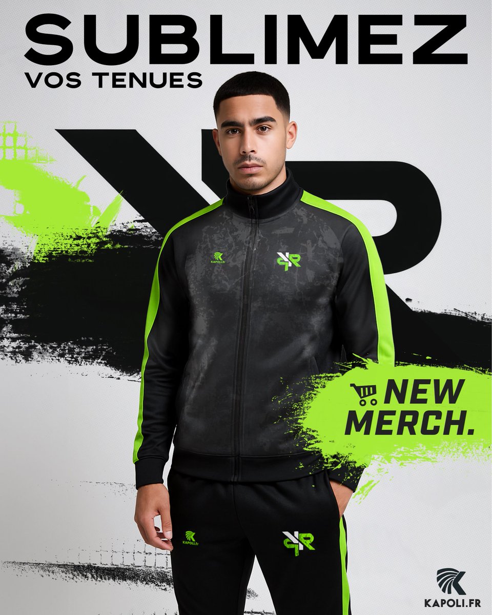 ✨New Merch✨

Nous sommes fièrs de vous annoncer la mise en ligne de cet ensemble aux couleurs de votre structure esport préférée ! 

Un grand merci à <a href="/Kapolifr/">Kapoli.fr</a>, le meilleur équipementier⚡️

#Vaporia #VaporiaFTW  🖤💚

➤ Lien boutique en commentaire