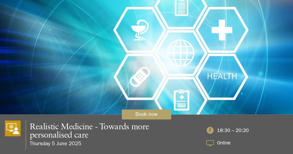 At Realistic Medicine: Towards More Personalised Care learn about future care planning, risk reduction, and how to communicate effectively with patients. Book now: rcpe.ac.uk/events/realist… #RCPEREALISTICMED