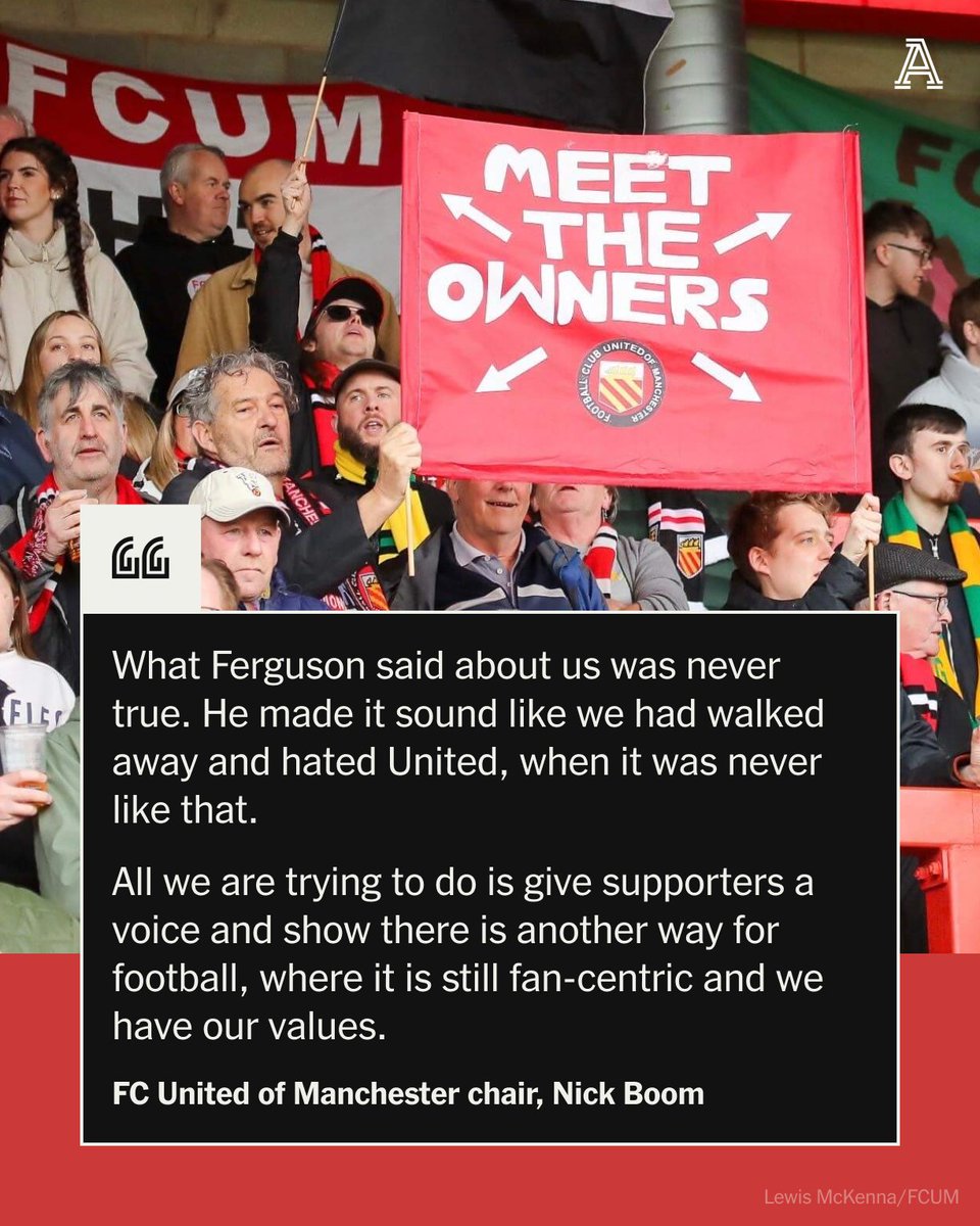 It is two decades since a group of Manchester United fans turned their backs on the Glazer takeover at Old Trafford to start their own club — FC United of Manchester.

The Rebels were mocked by former players and Sir Alex Ferguson made it clear he did not want to discuss, or