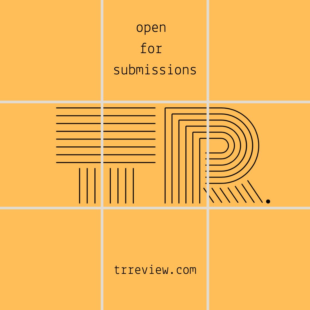 tr. is open for submissions of poetry &amp; prose translated from any language. Check us out below . . .

trreview.com