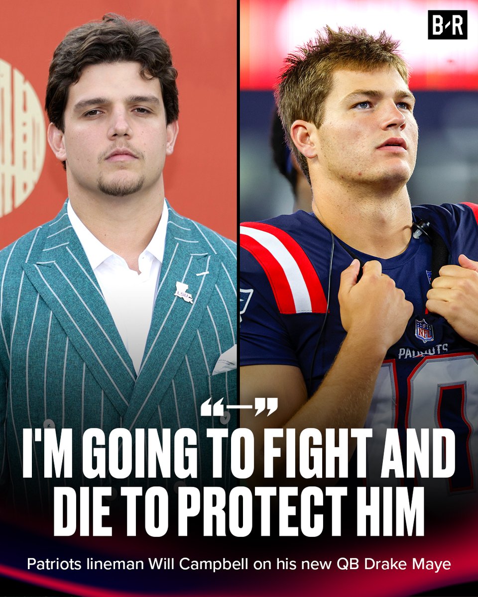 Patriots first-rounder Will Campbell dropped a BAR on his new QB Drake Maye 🔥