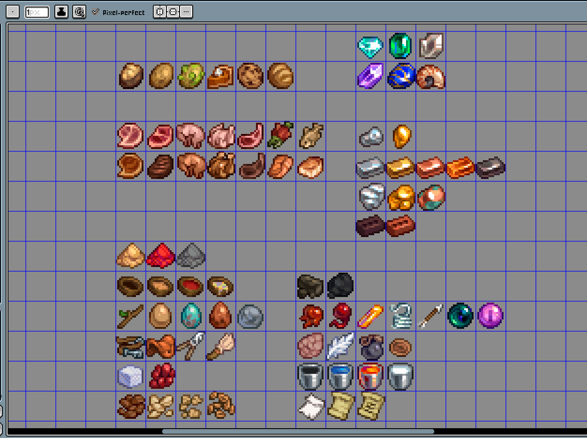 Rappenem's tweet image. My goal with this pack is to eventually resprite most of the game's assets which will include items, blocks, UI and more!
It's currently in Beta and there's still a lot more work to be done, so I hope you guys will stick around to see my progress on this pack ^^