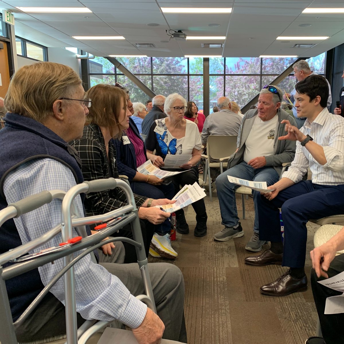 UtahDHHS's tweet image. Thank you to everyone who showed up for our listening sessions in Midvale and St. George this week to make their voices heard! We heard directly from older adults about topics that are important to them as they think about the future of aging well, including internet scams, cost