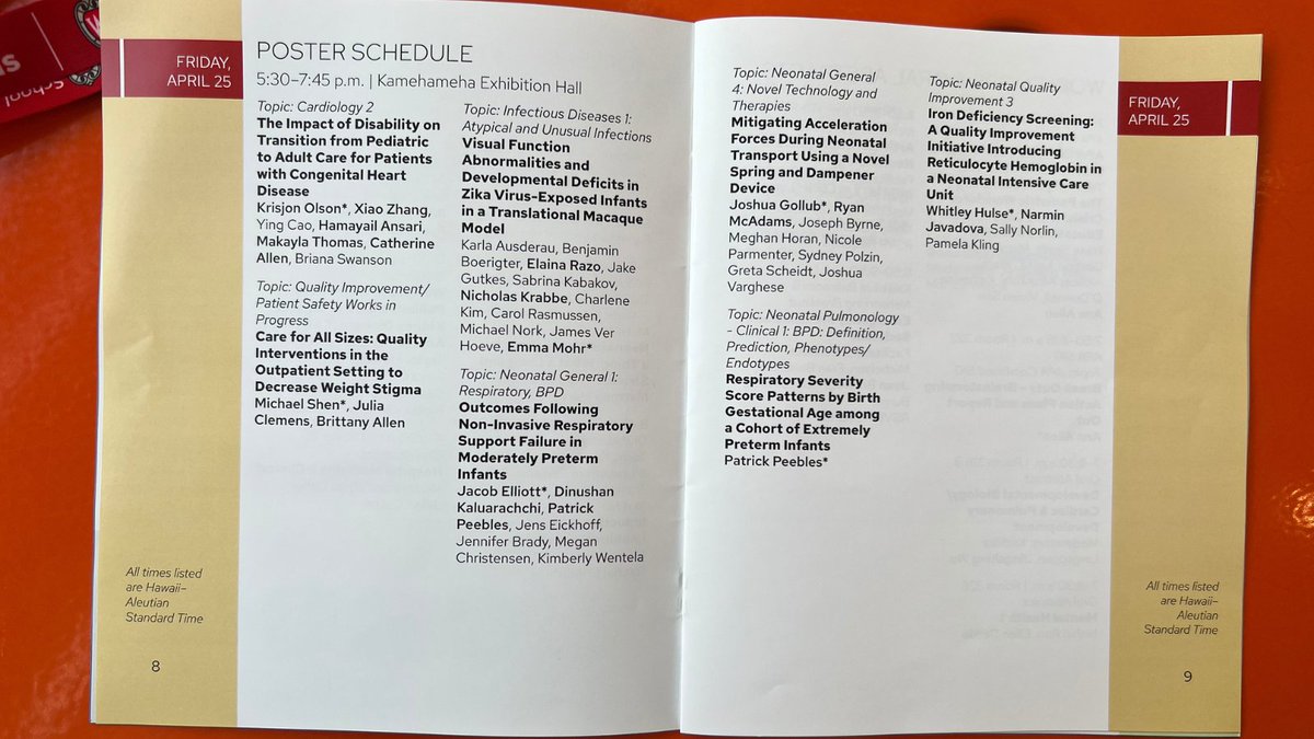 University of Wisconsin Department of Pediatrics (@wiscpediatrics) on Twitter photo Today at #PAS2025, our faculty, staff, and trainees will be presenting 6 workshops and oral abstracts and 7 posters. Stop by booth #1108 to hear about ways to train with us, learn, with us, and work with us. More: go.wisc.edu/9jq2rf
<a href="/PASMeeting/">Pediatric Academic Societies</a> #WiscAtPAS Today at #PAS2025, our faculty, staff, and trainees will be presenting 6 workshops and oral abstracts and 7 posters. Stop by booth #1108 to hear about ways to train with us, learn, with us, and work with us. More: go.wisc.edu/9jq2rf
<a href="/PASMeeting/">Pediatric Academic Societies</a> #WiscAtPAS