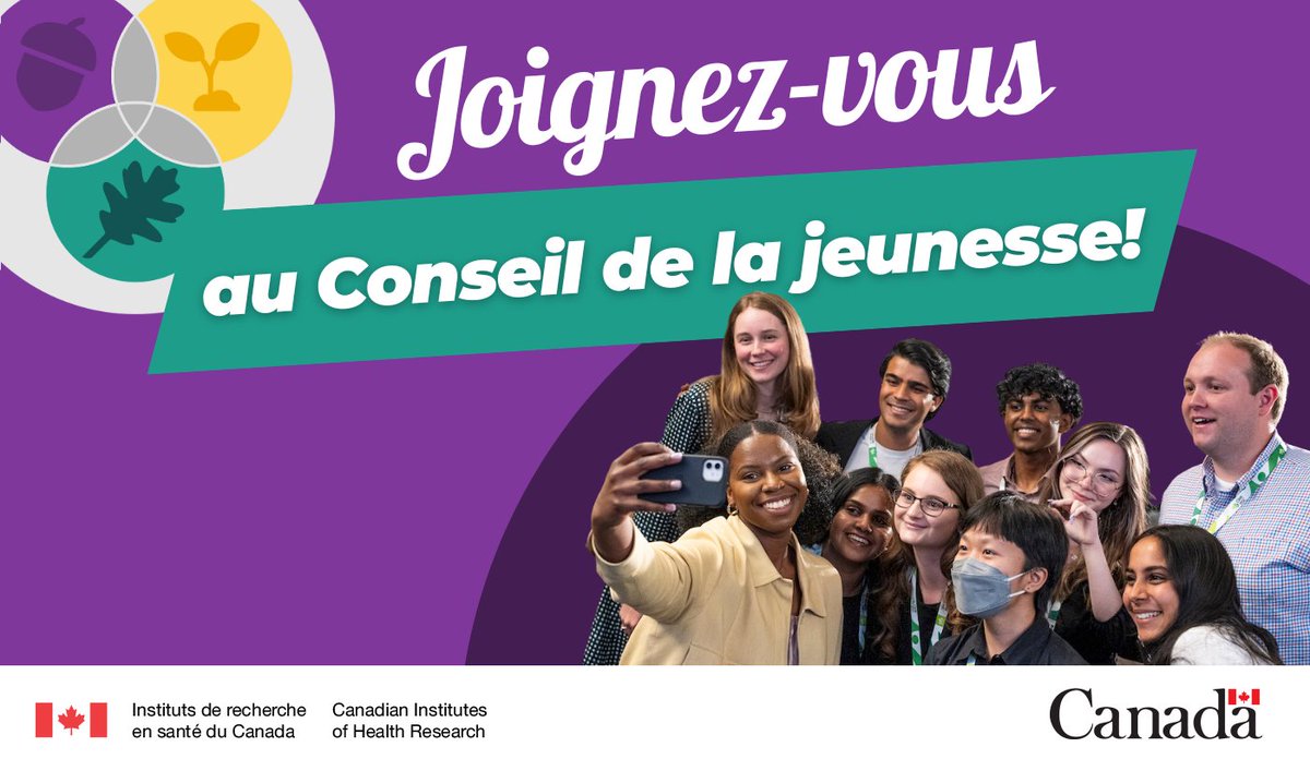 IRSC (@irsc_cihr) on Twitter photo Nous cherchons de jeunes Canadiens de 12 Ă 25 ans pour se joindre Ă notre Conseil consultatif de la jeunesse!
Faites part à la directrice scientifique <a href="/DrCChambers/">Dr. Christine Chambers</a> de vos opinions pour aider à guider l’IDSEA des IRSC.
Postulez d’ici le 12 mai 👇
cihr-irsc.gc.ca/f/51876.html?h… Nous cherchons de jeunes Canadiens de 12 à 25 ans pour se joindre à notre Conseil consultatif de la jeunesse!
Faites part à la directrice scientifique <a href="/DrCChambers/">Dr. Christine Chambers</a> de vos opinions pour aider à guider l’IDSEA des IRSC.
Postulez d’ici le 12 mai 👇
cihr-irsc.gc.ca/f/51876.html?h…