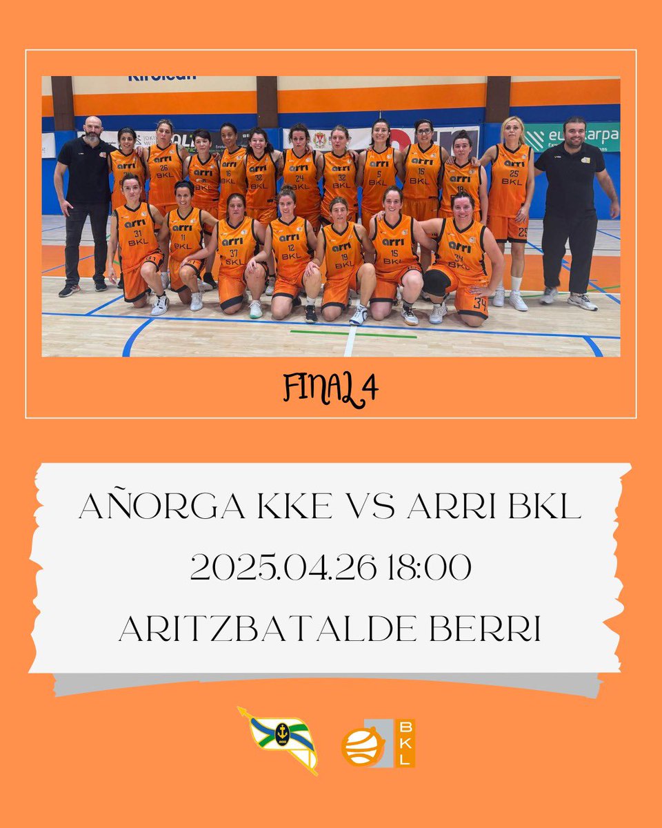 Urte zoragarri baten ondoren, bihar gure beteranak Final 4-eko final erdiak jokatuko dituzte. Gozatu lortutakoaz, biharkoa sari bat da eta!🥹

JO TA KE BKL, AURRERA!🧡