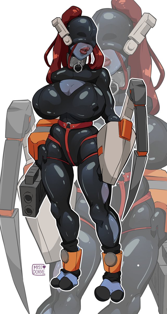 Got commissioned by <a href="/madjackal1337/">M F</a> to draw a T'au from Warhammer in my latex drone style! And here we are nice, tight and shiny! Who is everything into Warhammer designs? C: